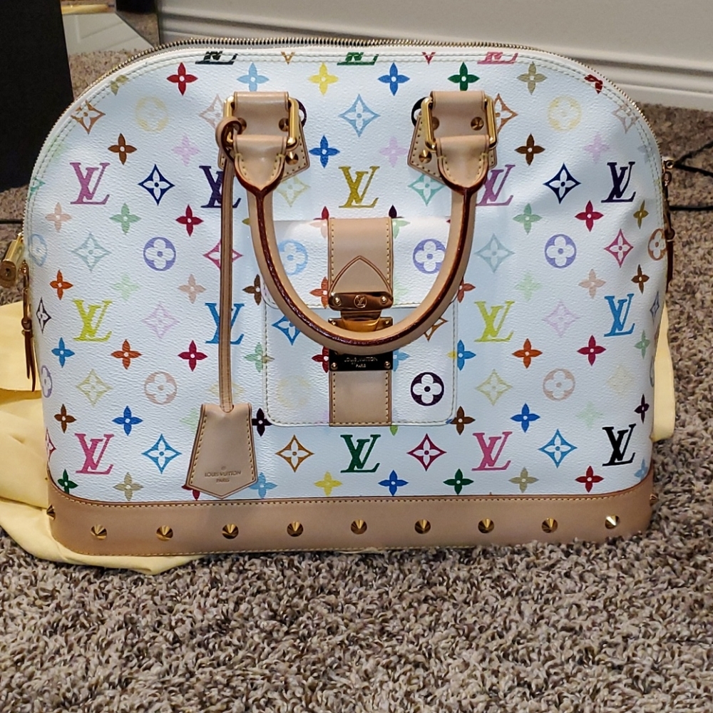 Louis vuitton multicolor white monogram alma - Picture 5 of 15